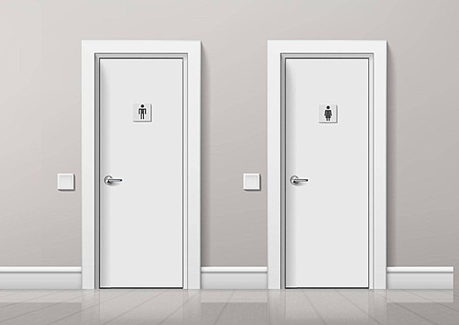 Bathroom & Toilet Door